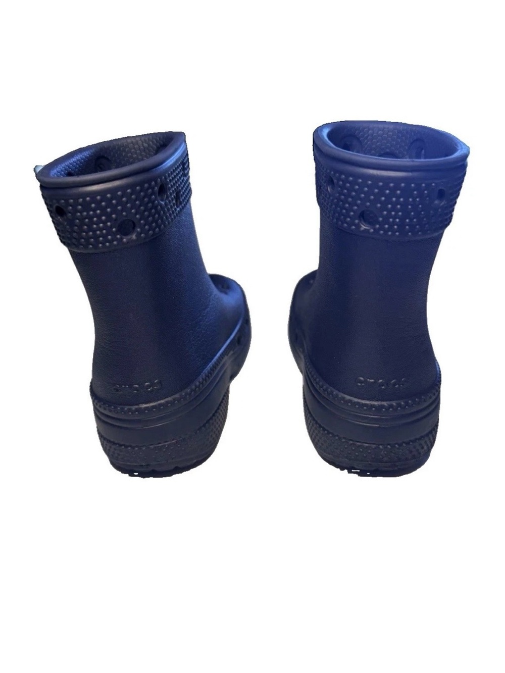CROCS Kids Navy Blue Classic Rain Clogs - Picture 4 of 8